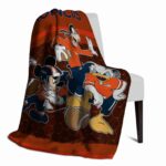denver broncos three musketeers orange blanket best selling