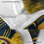 denver nuggets diagonal stripes blue blanket premium grade