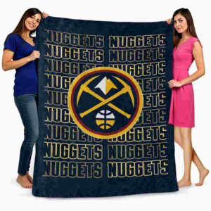 denver nuggets fan pride blue blanket fashion forward