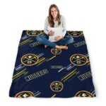 denver nuggets fan spirit blue blanket high quality