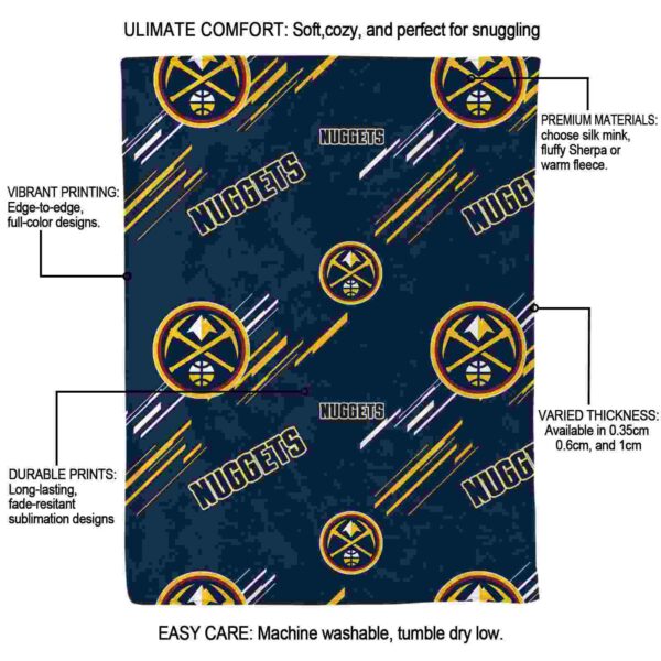 denver nuggets fan spirit blue blanket new arrival