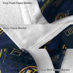 denver nuggets fan spirit blue blanket premium grade