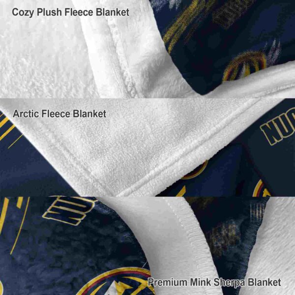 denver nuggets fan spirit blue blanket premium grade