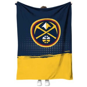 denver nuggets gradient dots blue blanket best selling