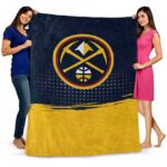 denver nuggets gradient dots blue blanket best selling