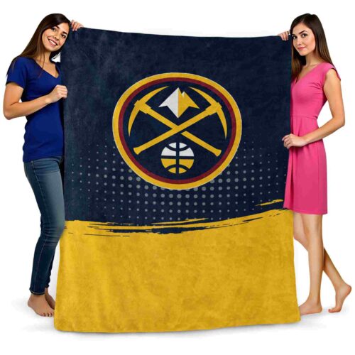 denver nuggets gradient dots blue blanket fashion forward