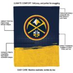 denver nuggets gradient dots blue blanket best selling