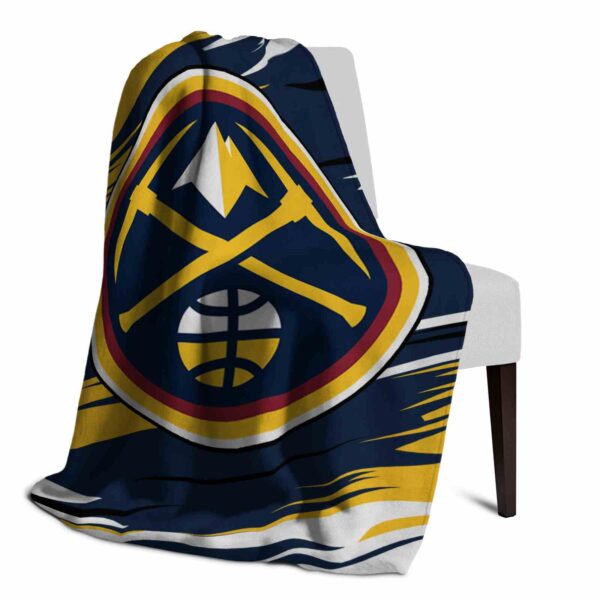 denver nuggets paint streaks blue white blanket top rated