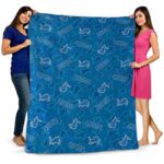 detroit lions diehard fans blue blanket fashion forward