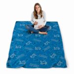 detroit lions diehard fans blue blanket high quality