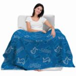 detroit lions diehard fans blue blanket latest model