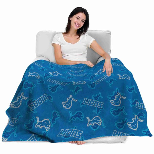 detroit lions diehard fans blue blanket latest model