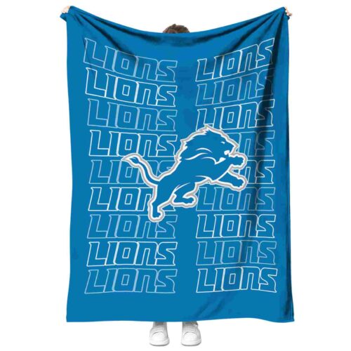 detroit lions fan pride blue blanket best selling