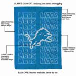 detroit lions fan pride blue blanket new arrival