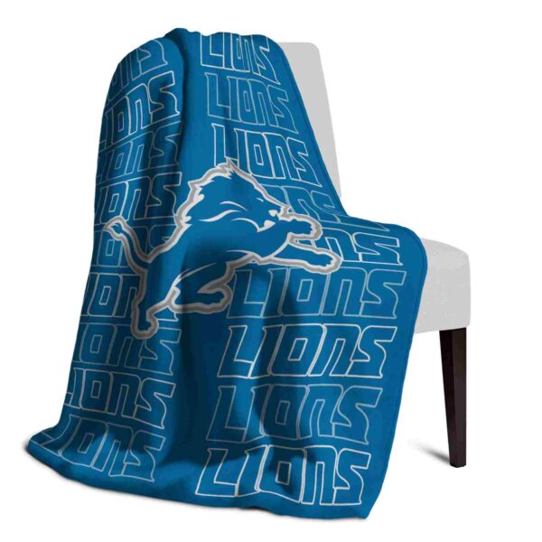 detroit lions fan pride blue blanket top rated