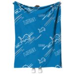 detroit lions fan spirit blue blanket best selling