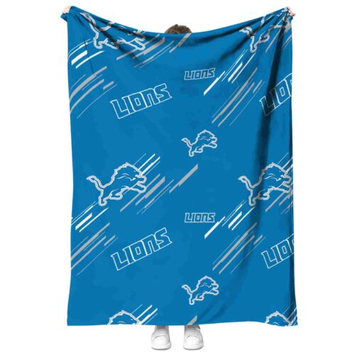 detroit lions fan spirit blue blanket best selling