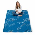 detroit lions fan spirit blue blanket high quality