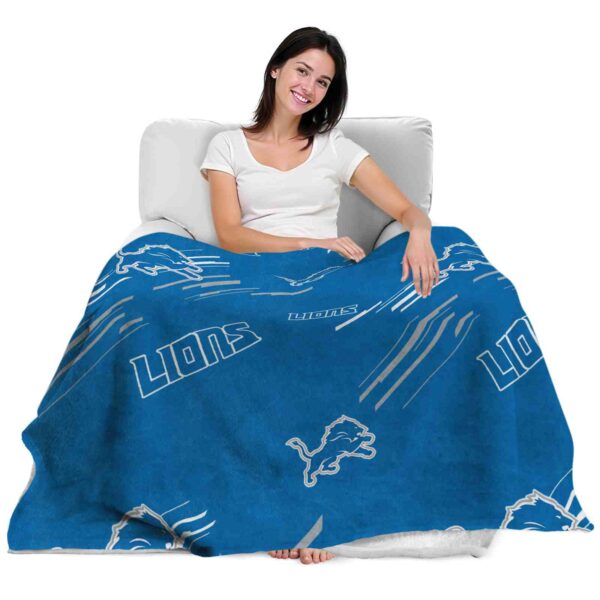 detroit lions fan spirit blue blanket latest model