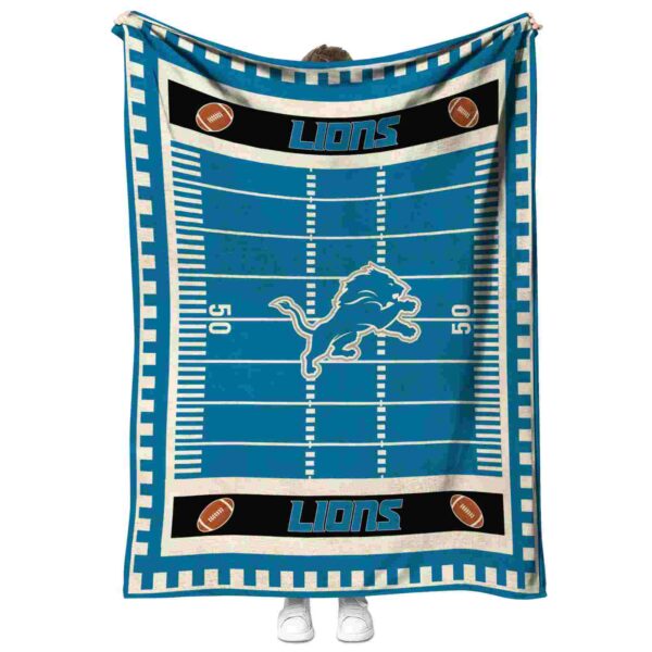 detroit lions football field blue blanket best selling
