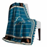 detroit lions football field blue blanket top rated