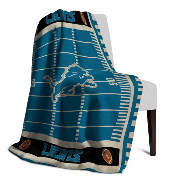 detroit lions football field blue blanket top rated