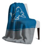 detroit lions gradient dots blue blanket top rated