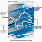 detroit lions paint streaks blue white blanket new arrival