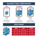 detroit lions paint streaks blue white blanket trendy