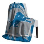 detroit lions splatter effect blue blanket best selling