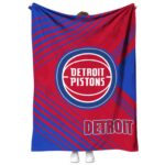 detroit pistons diagonal stripes red blanket best selling