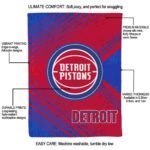 detroit pistons diagonal stripes red blanket best selling