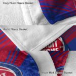 detroit pistons diagonal stripes red blanket best selling