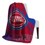 detroit pistons diagonal stripes red blanket best selling