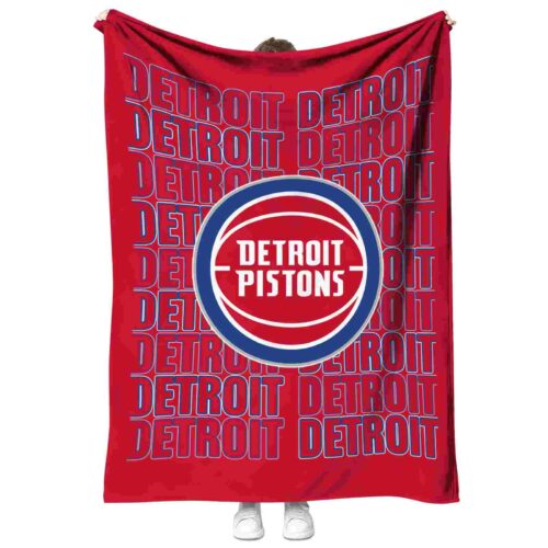 detroit pistons fan pride red blanket best selling