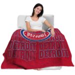detroit pistons fan pride red blanket best selling