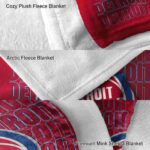 detroit pistons fan pride red blanket best selling