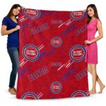 detroit pistons fan spirit red blanket fashion forward