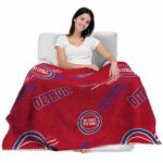 detroit pistons fan spirit red blanket latest model