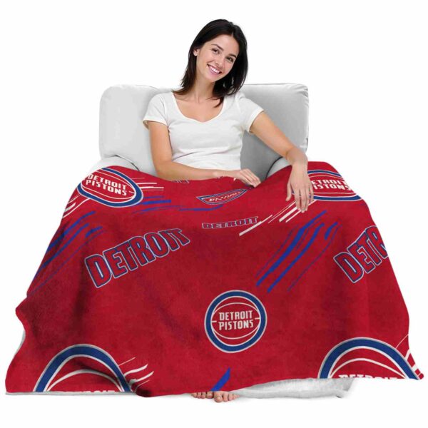 detroit pistons fan spirit red blanket latest model