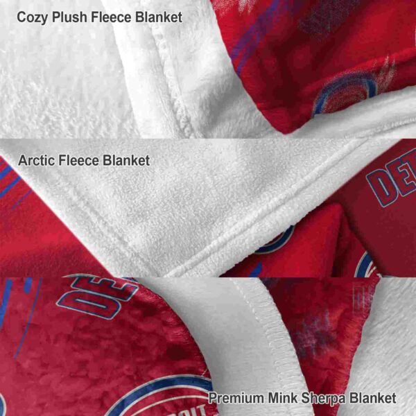 detroit pistons fan spirit red blanket premium grade