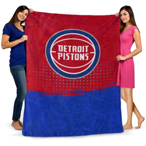 detroit pistons gradient dots red blanket fashion forward
