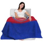 detroit pistons gradient dots red blanket latest model