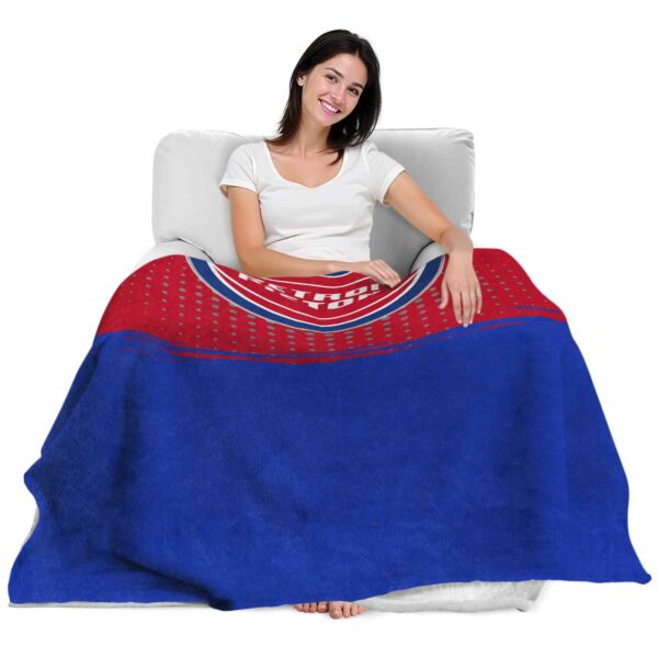 detroit pistons gradient dots red blanket latest model