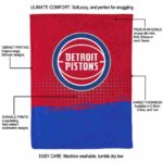 detroit pistons gradient dots red blanket new arrival