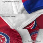 detroit pistons gradient dots red blanket premium grade