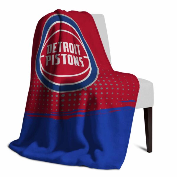 detroit pistons gradient dots red blanket top rated