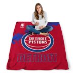 detroit pistons grunge texture red blanket high quality
