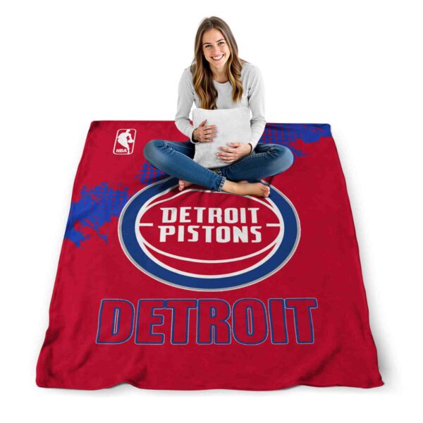 detroit pistons grunge texture red blanket high quality