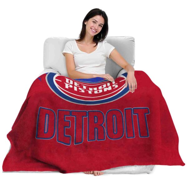 detroit pistons grunge texture red blanket latest model
